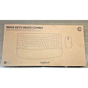 Logitech Wave Keys MK670 Keyboard ONLY No USB Dongle Bluetooth WORKS NEW NIB